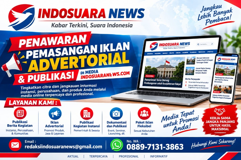 Penawaran Pemasangan Iklan Advertorial dan Publikasi Indosuara News