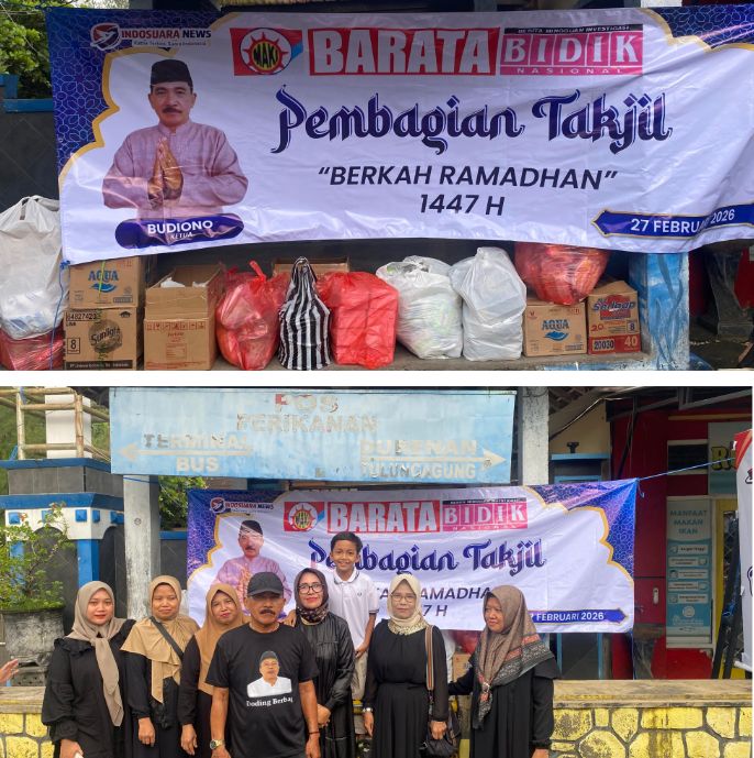 “Relawan Barata 2026 Bagikan 565 Takjil Ramadhan di Trenggalek”
