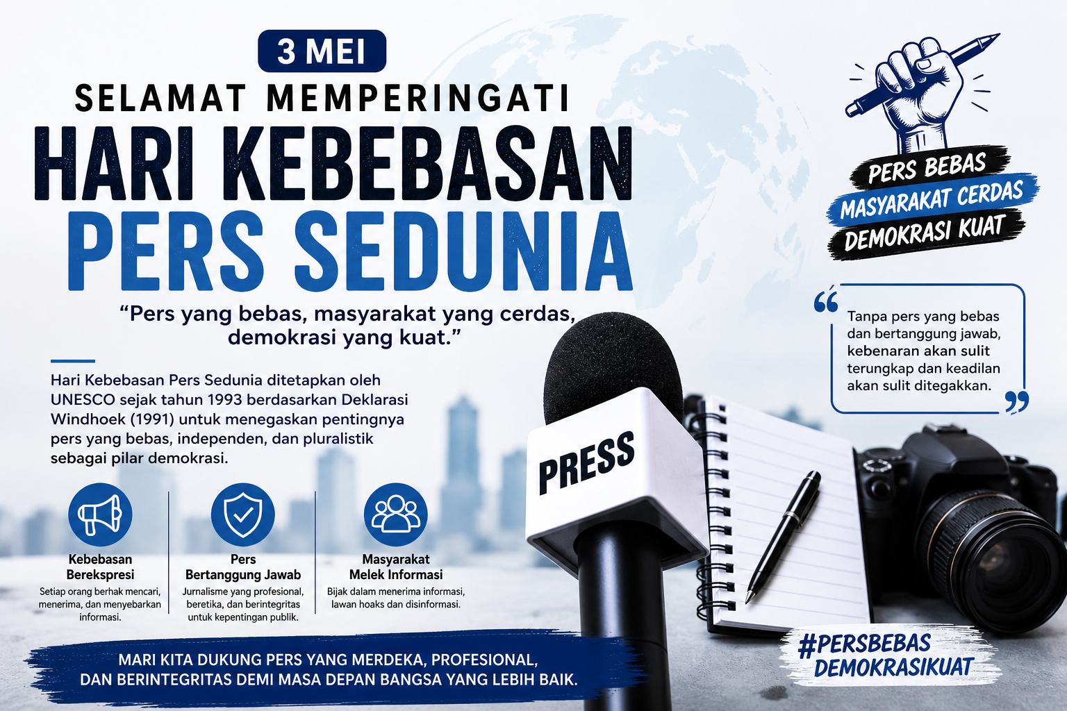 Hari Kebebasan Pers Sedunia – 3 Mei : Pilar Demokrasi di Era Digital