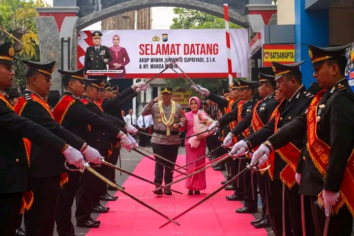 Reog Kendang Tulungagung Meriahkan Penyambutan Kapolres Baru AKBP Wiwin Junianto Supriyadi