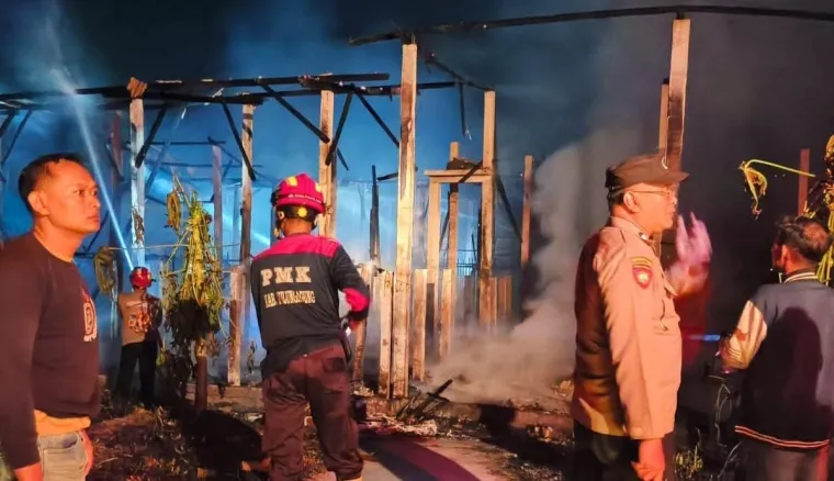 Kandang Ayam Petelur di Kedungwaru Tulungagung Ludes Terbakar, Kerugian Ditaksir Rp400 Juta