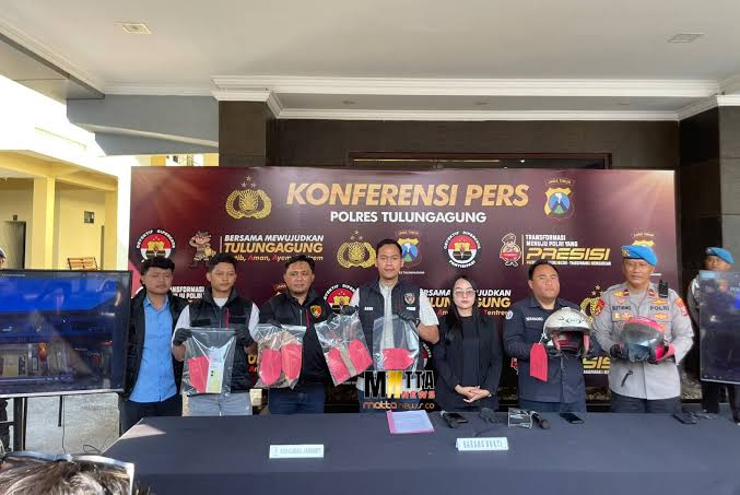 Resmob Macan Agung Polres Tulungagung Bekuk Komplotan Jambret Spesialis Pedagang Sayur, Terungkap 20 TKP di Tulungagung