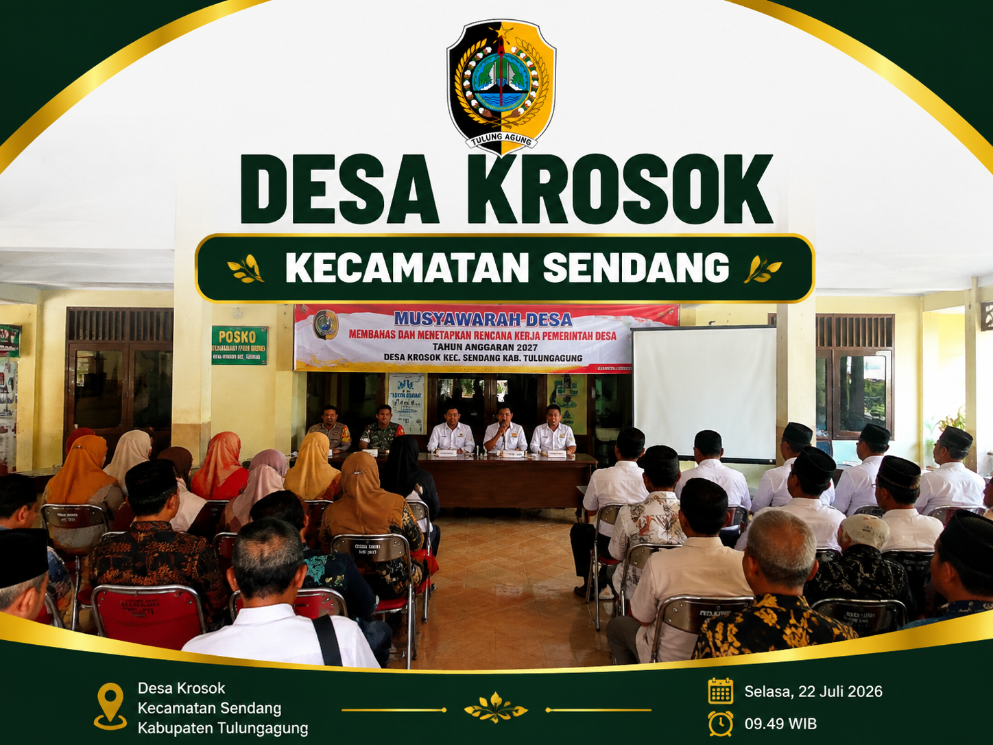 Musdes Desa Krosok Sepakati RKPDes 2027, Wujudkan Perencanaan Pembangunan yang Transparan dan Partisipatif