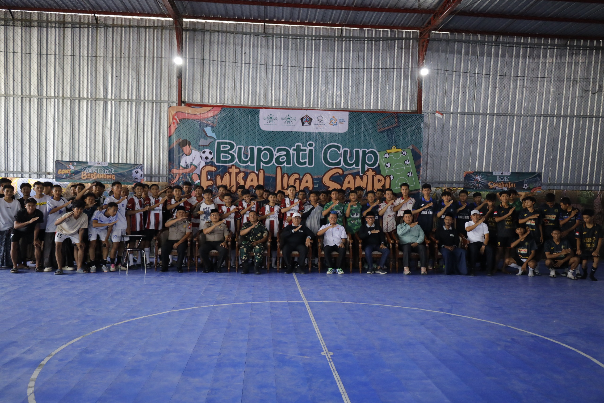 Peringati HSN 2026, Bupati dan Wabup Blitar Buka Liga Santri Kabupaten Blitar